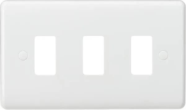 Curved edge 3G grid faceplate