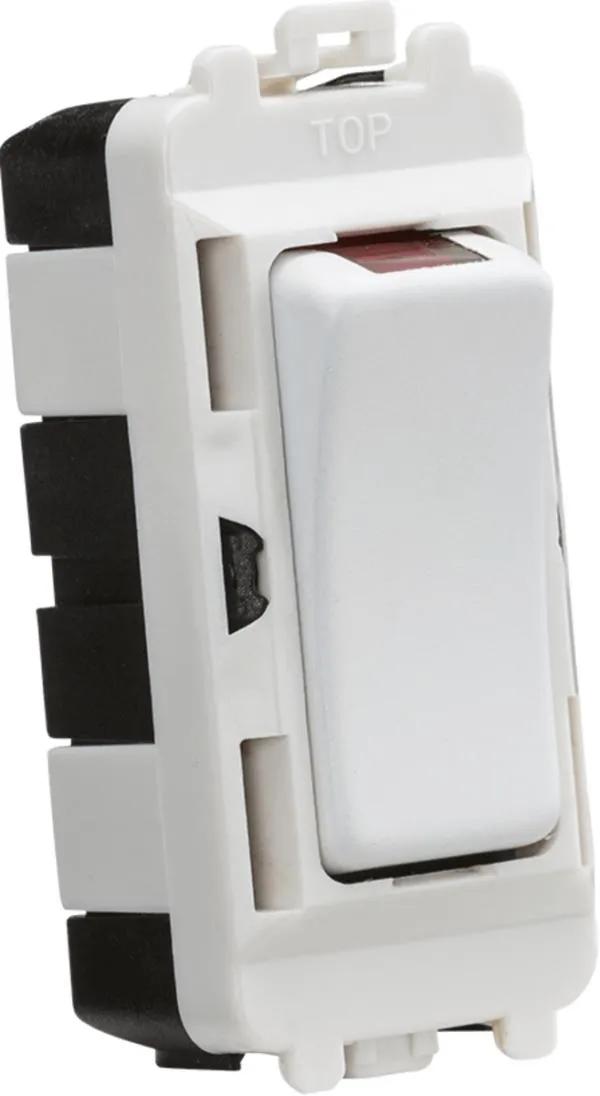 20AX DP module with LED indicator – matt white (White)