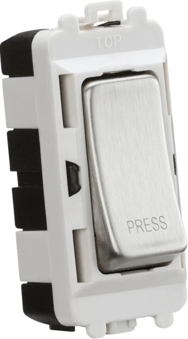 20AX 2 way retractive SP module (marked PRESS) – brushed chrome (Brushed Chrome)
