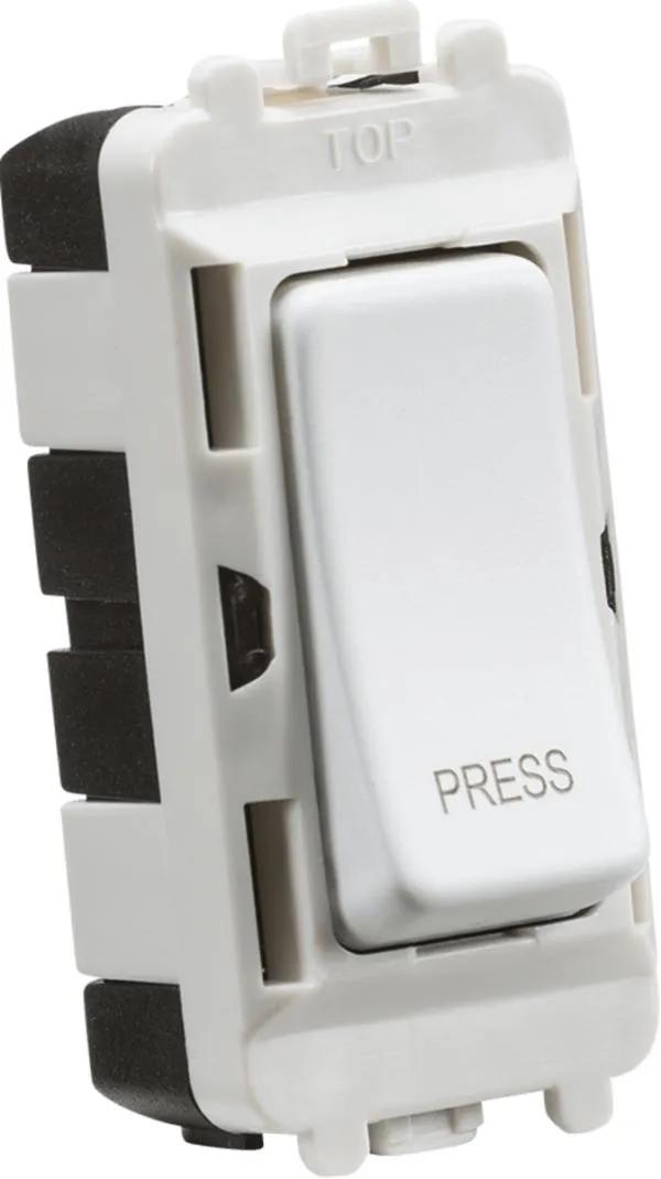 20AX 2 way retractive SP module (marked PRESS) – matt white (White)