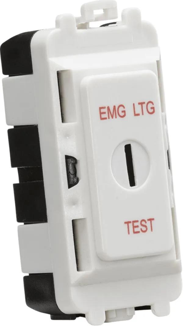 20AX DP key module (marked EMG LTG TEST) – white (White)