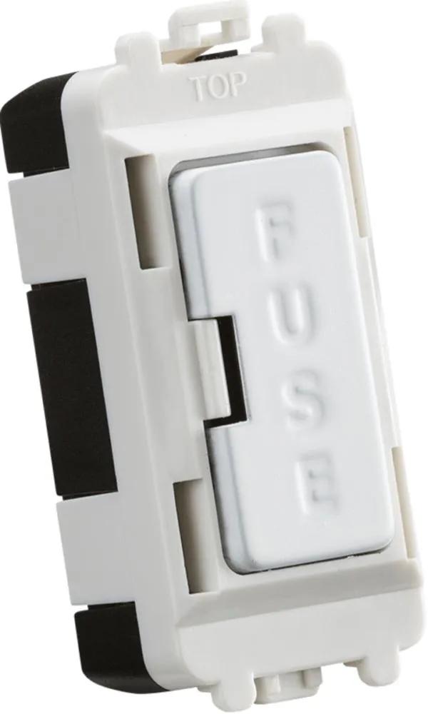 13A fused module – matt white (White)