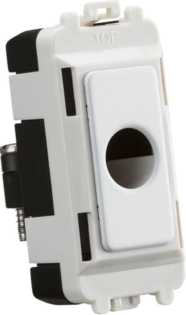 Flex outlet module (up to 10mm) – matt white (White)