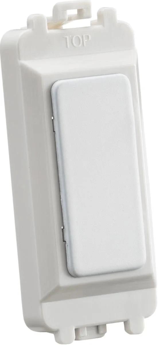 Blank grid module – matt white (White)