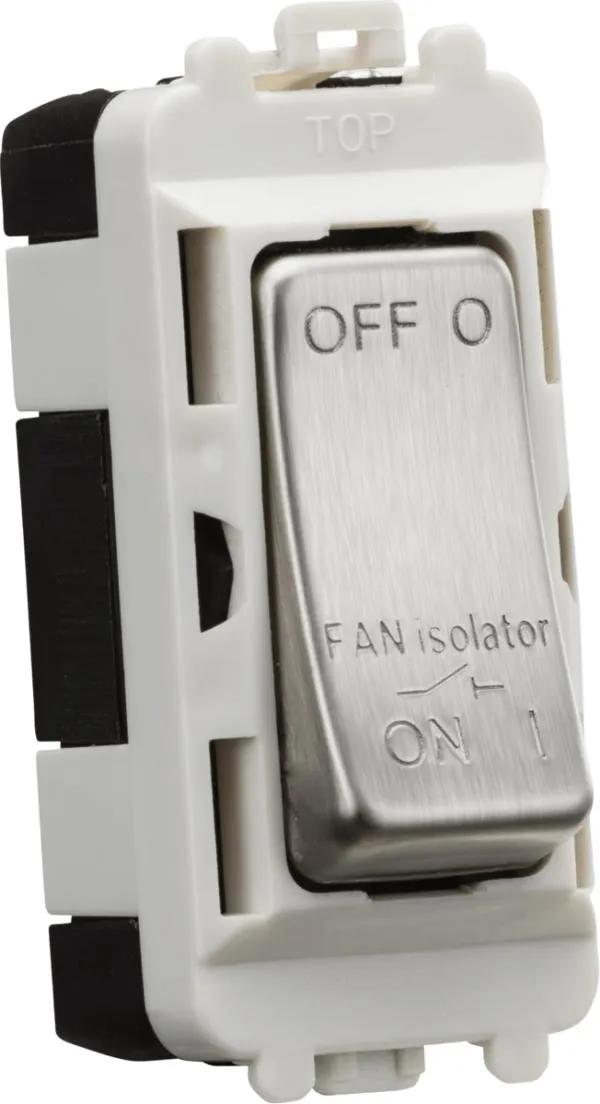 10A Fan Isolator Module – Brushed Chrome