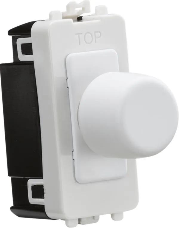 1G 2-way 10-200W (10-100W LED) trailing edge dimmer – matt white (White)