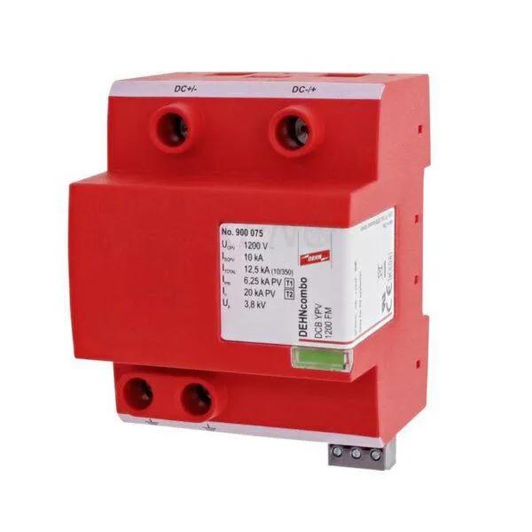 DEHNcombo YPV DC surge arrester for PV systems up to 1200V 4P type I+II FM