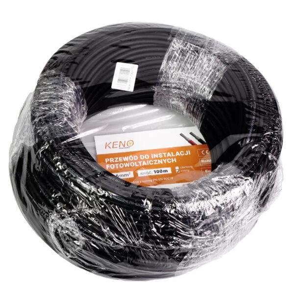 KENO cable 6mm², black, 100m (Black)