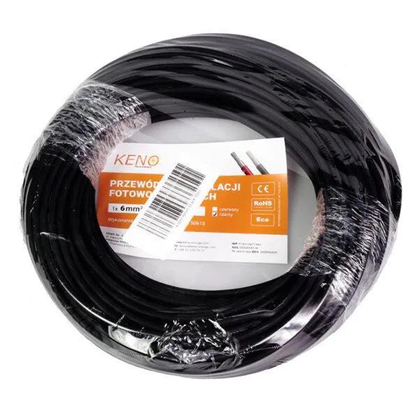 KENO cable 6mm², black, 50m (Black)