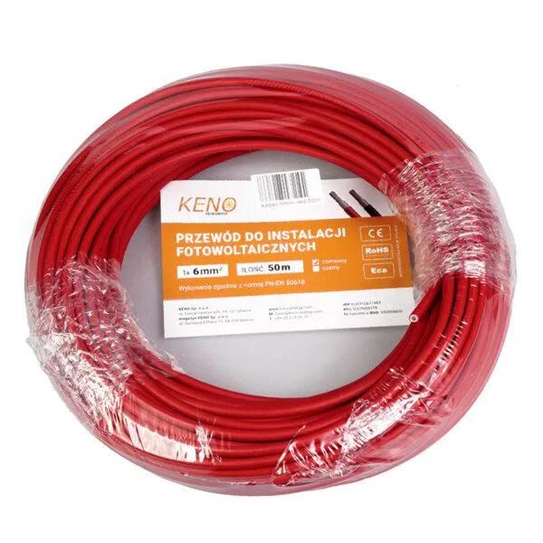 KENO cable 6mm², red, 50m (Red)