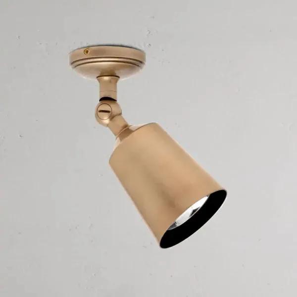 Corston Baylis Single 50mm Spotlight (Antique Brass)