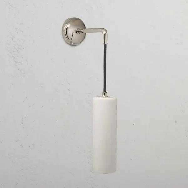 Corston Claremont Small Hanging Wall Light Fine Porcelain (Polished Nickel)