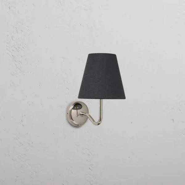 Corston Malvern Small Wall Light Basalt Grey (Polished Nickel)