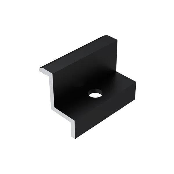 End clamp anodized 30mm black (Black)