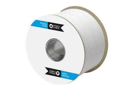 Pitacs 3185Y White 5 Core 1mm² Flexible Cable 100m Drum