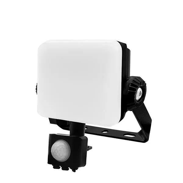 10W Frameless Floodlight 4000K with PIR Black