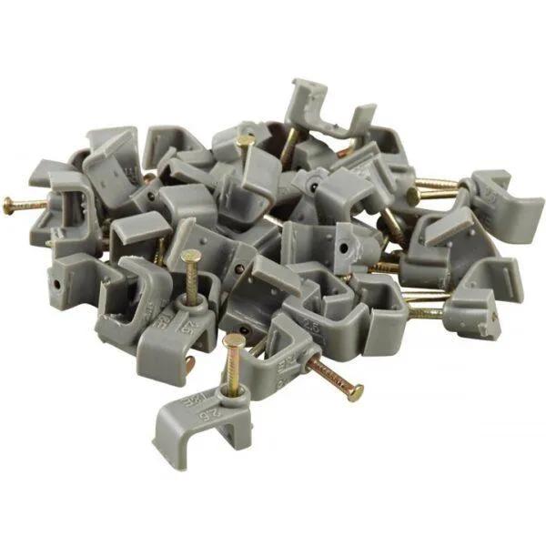 2.5mm T&E Clips Grey Pack of 100