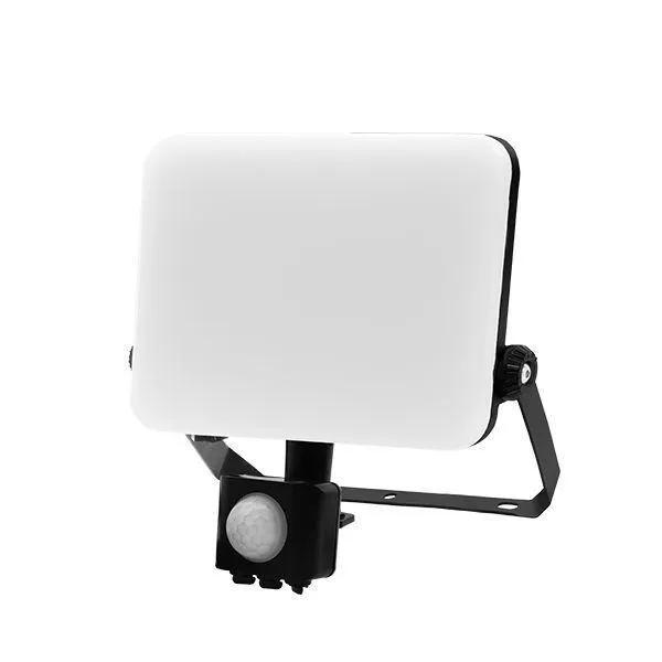 50W Frameless Floodlight 4000K with PIR Black