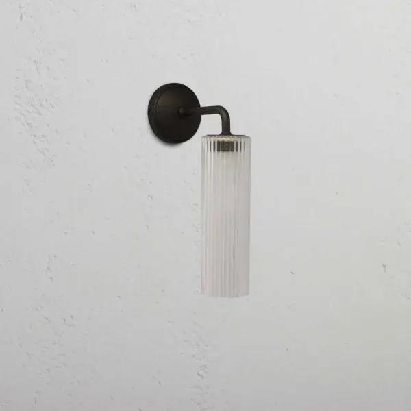 Corston Claremont Small Wall Light Fluted Glass (Bronze)