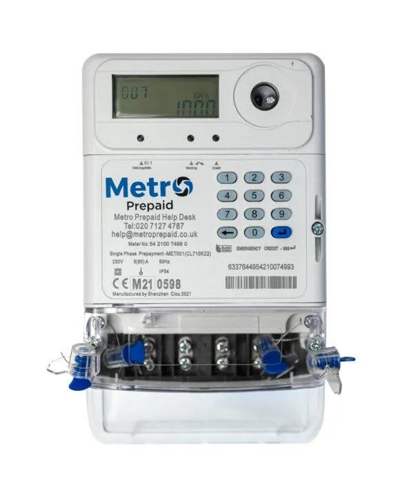 MET001 Metro Single Phase Prepay Meter