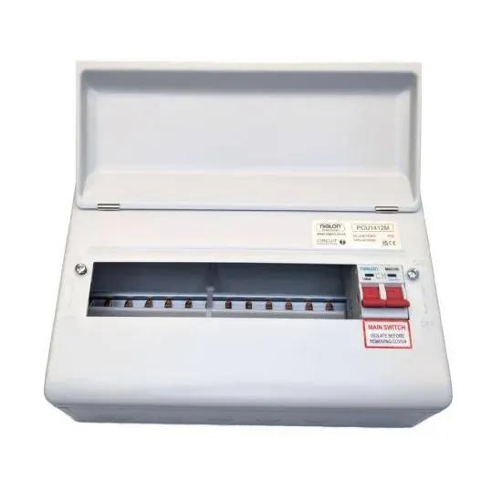 Niglon PCU1412M 12 Way Consumer Unit with 100A Mains Switch