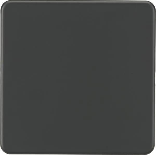 Screwless 1G Blanking Plate – Anthracite