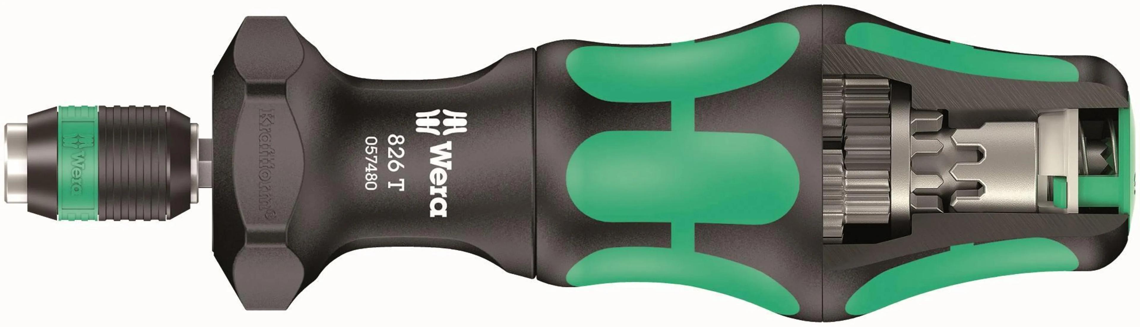 Wera 826 T Kraftform Turbo Bits Hand Holder With Rapidaptor