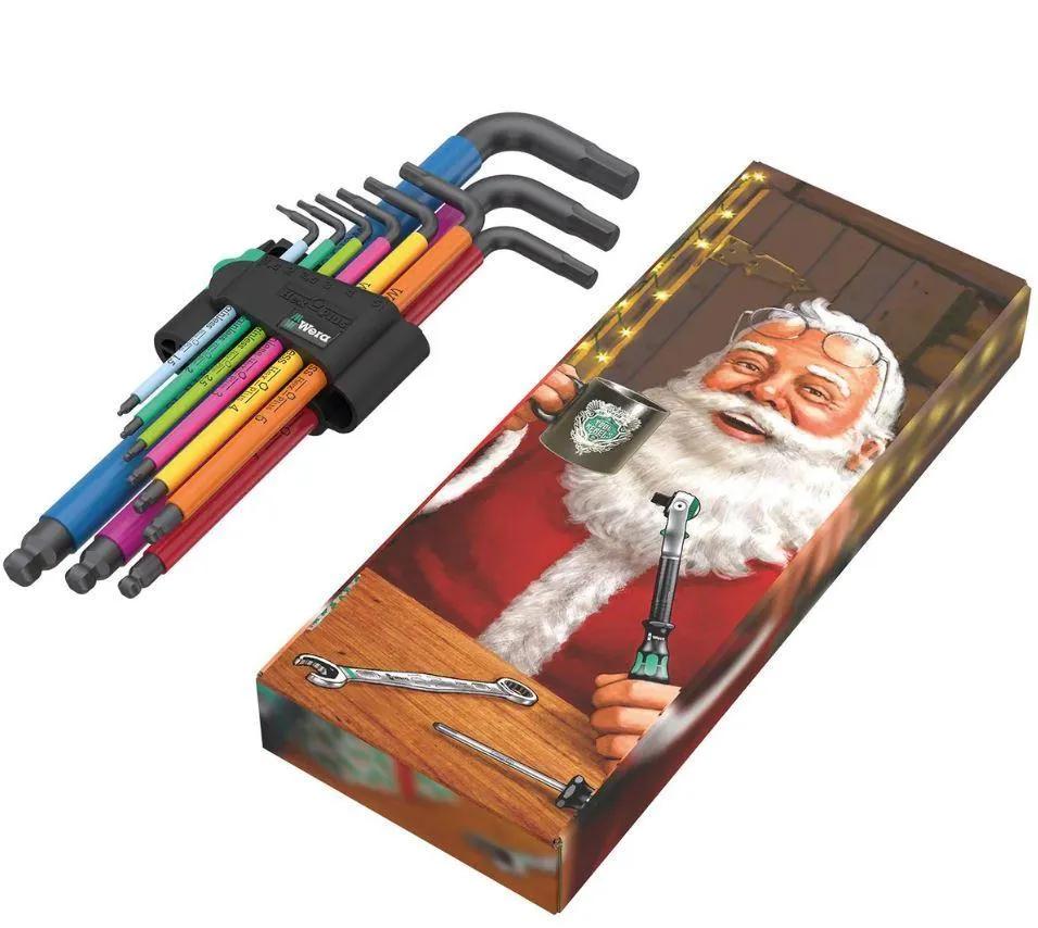 Wera 05136041001 950/9 Hex-Plus Multicolour L-Key Christmas 2023