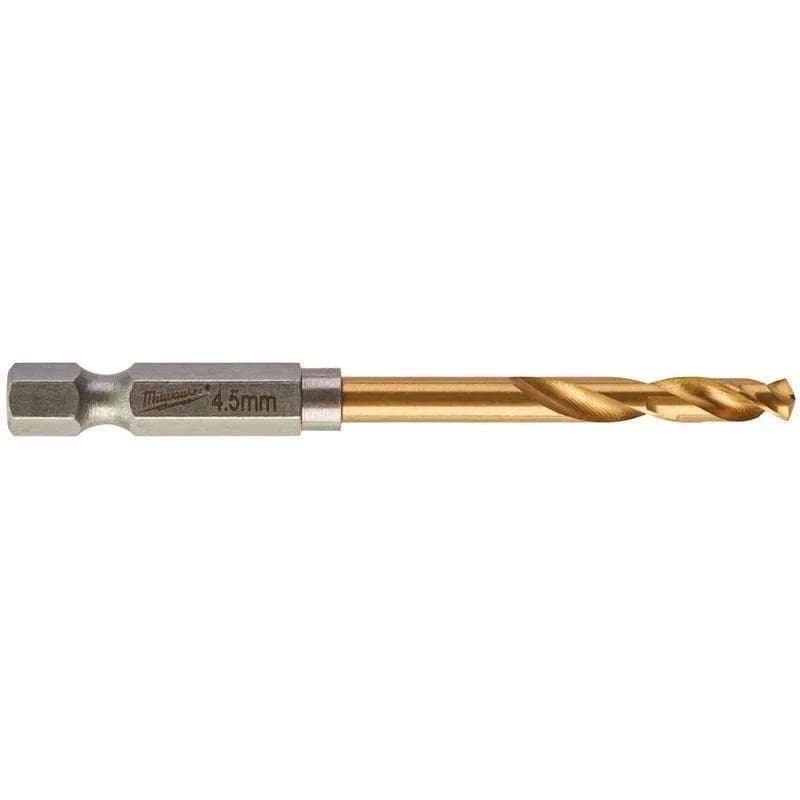 Milwaukee 48894712 Red Hex Shockwave 5mm HSS-TIN Metal Drill Bit