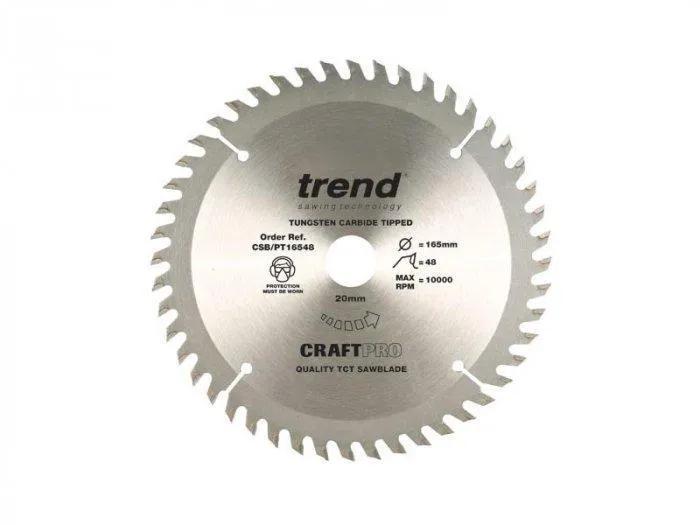 Trend CSB/PT16548 Plunge Saw Blade 165mm x 48 teeth x 20mm