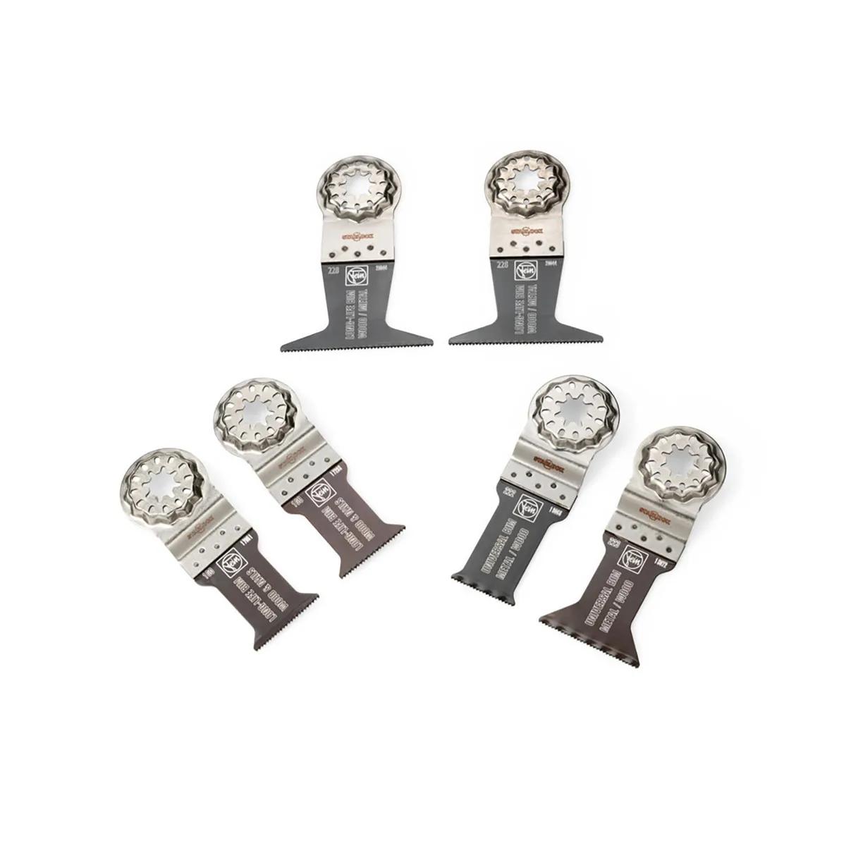 Fein Best of E-Cut Starlock Wood & Metal 6 Piece Set