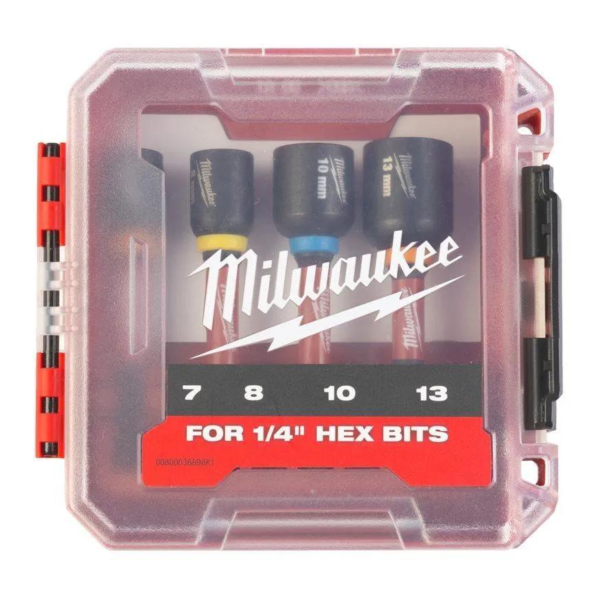 Milwaukee 4932492445 Shockwave Impact Duty Magnetic Nut Driver 4 Piece Set