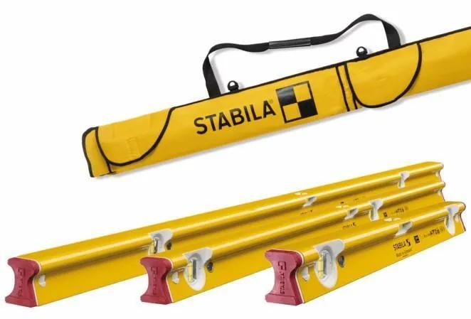 Stabila 3 Piece Type R-300 610mm, 1200mm & 1800mm Spirit Level Set With Bag